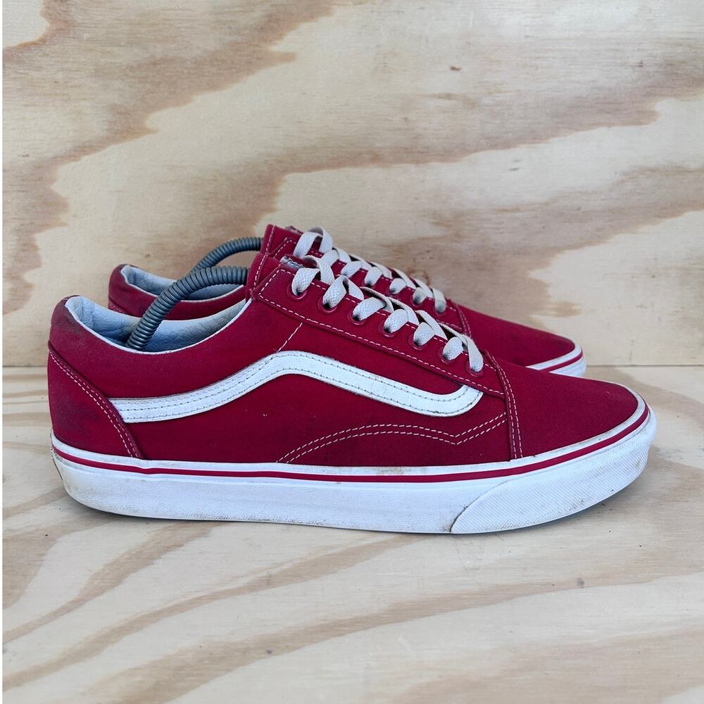 Vans Off The Wall - Old Skool - Sneakers - Red - Men's - 11